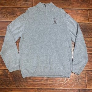 USC HALF ZIP SWEATER